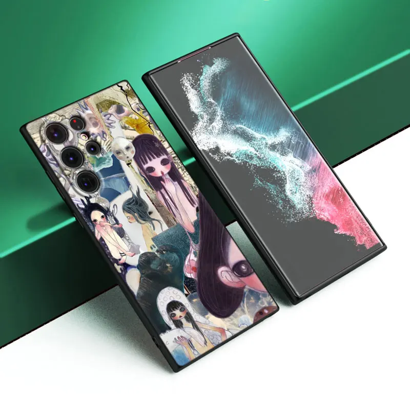 Aya Takano Funky art Cartoon Cover Case For Samsung Galaxy S24 Ultra S23 Plus S21 FE S22 Ultra S20 FE 5G S10E S10 Lite S9 Plus