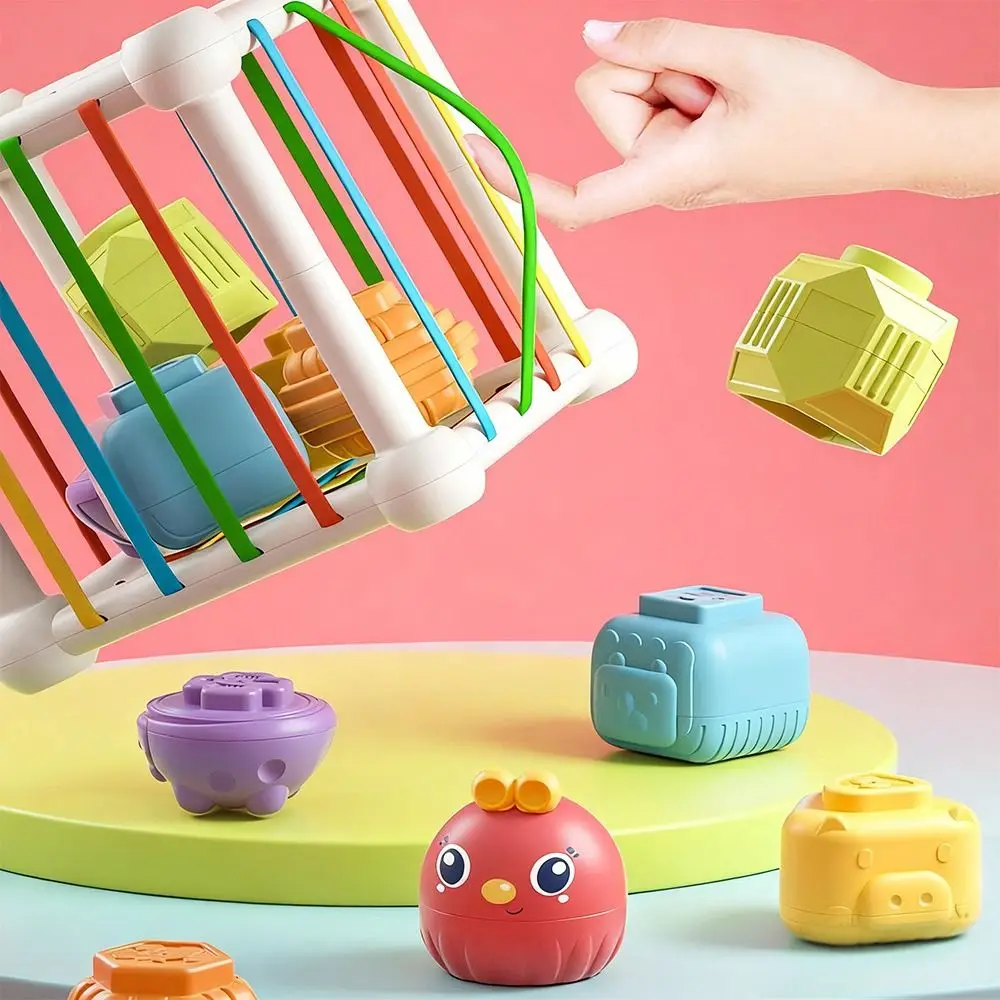 8 em 1 formas educacionais jogo cubo forma correspondência cubo multifuncional jogos educativos arco-íris blocos coloridos