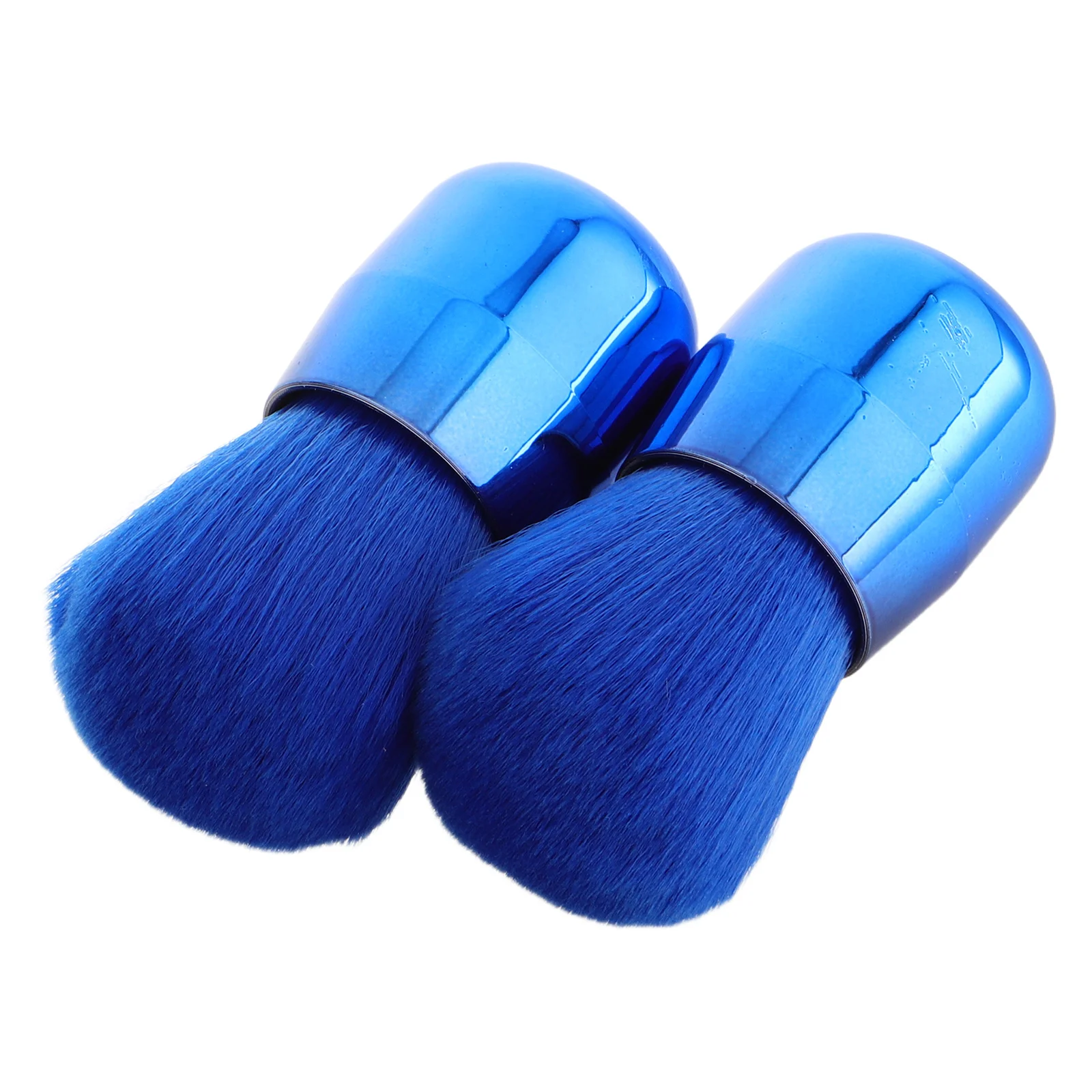 Pennello per fard a grande area da 2 pezzi Pennelli per trucco morbidi a forma di fungo Strumento da viaggio portatile per applicazioni in polvere sciolta