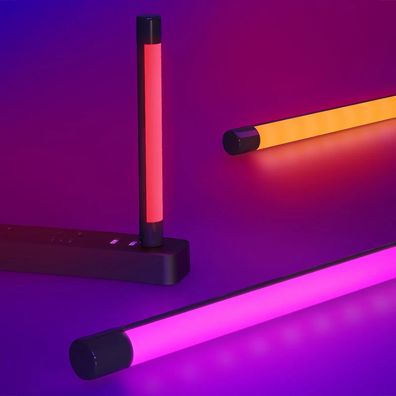 LED luz de preenchimento portátil, lâmpada RGB, atmosfera colorida, luzes noturnas, fotografia vara, usb alimentado lâmpada selfie, beleza ao vivo