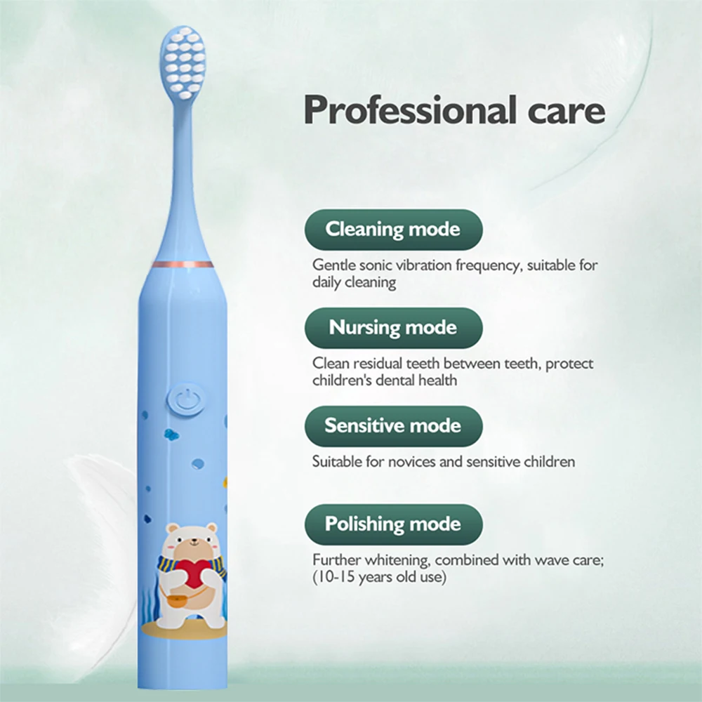 2023 Child Sonic Electric Toothbrush Electric Usb Cartoon Toothbrush for kids Replace Toothbrush kids toothbrush Electric