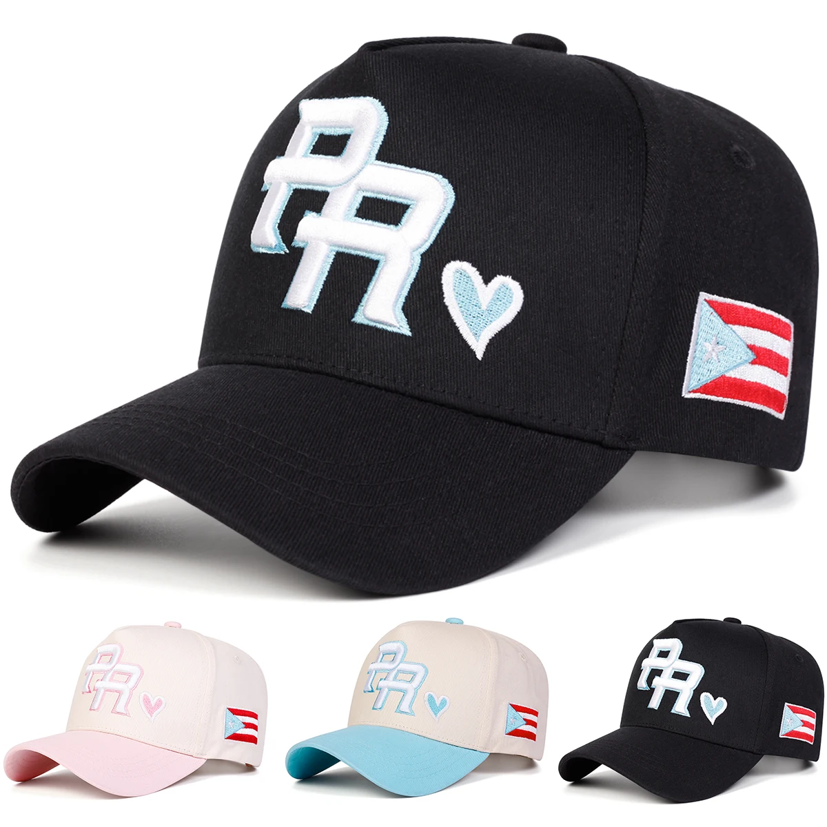 Unisex PR Stickerei Baseballkappen Frühling Herbst Outdoor Verstellbare Freizeithüte Sonnenschutzhut Sportkappe – Detail 1