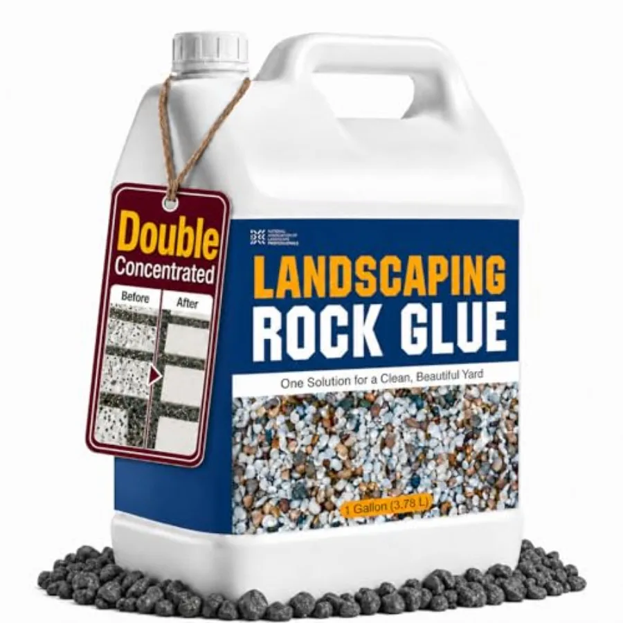 

Double Concentrated Rock Glue: Stone Glue for Landscaping Fast-Dry Gravel Binder Long-Lasting Adhesive for Pea Rocks Stabilizer