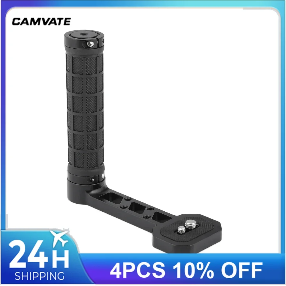 CAMVATE Rubber L-Type Side Handgrip With 1/4