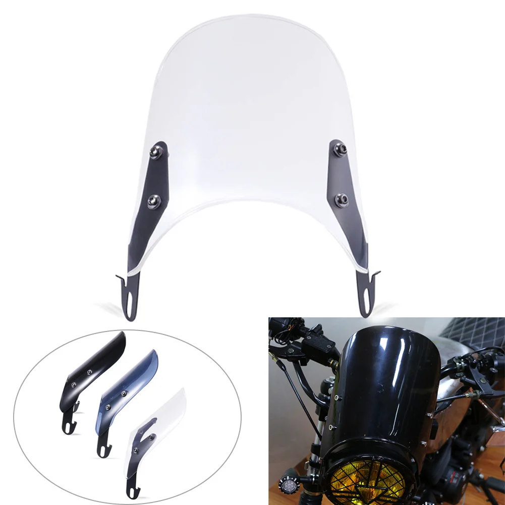 Motorcycle 5-7'' Headlight Windshield Windscreen Fairing For Suzuki SV650 SV1000 VX800 GSF 650 1200 For Yamaha XJR 1200 1300