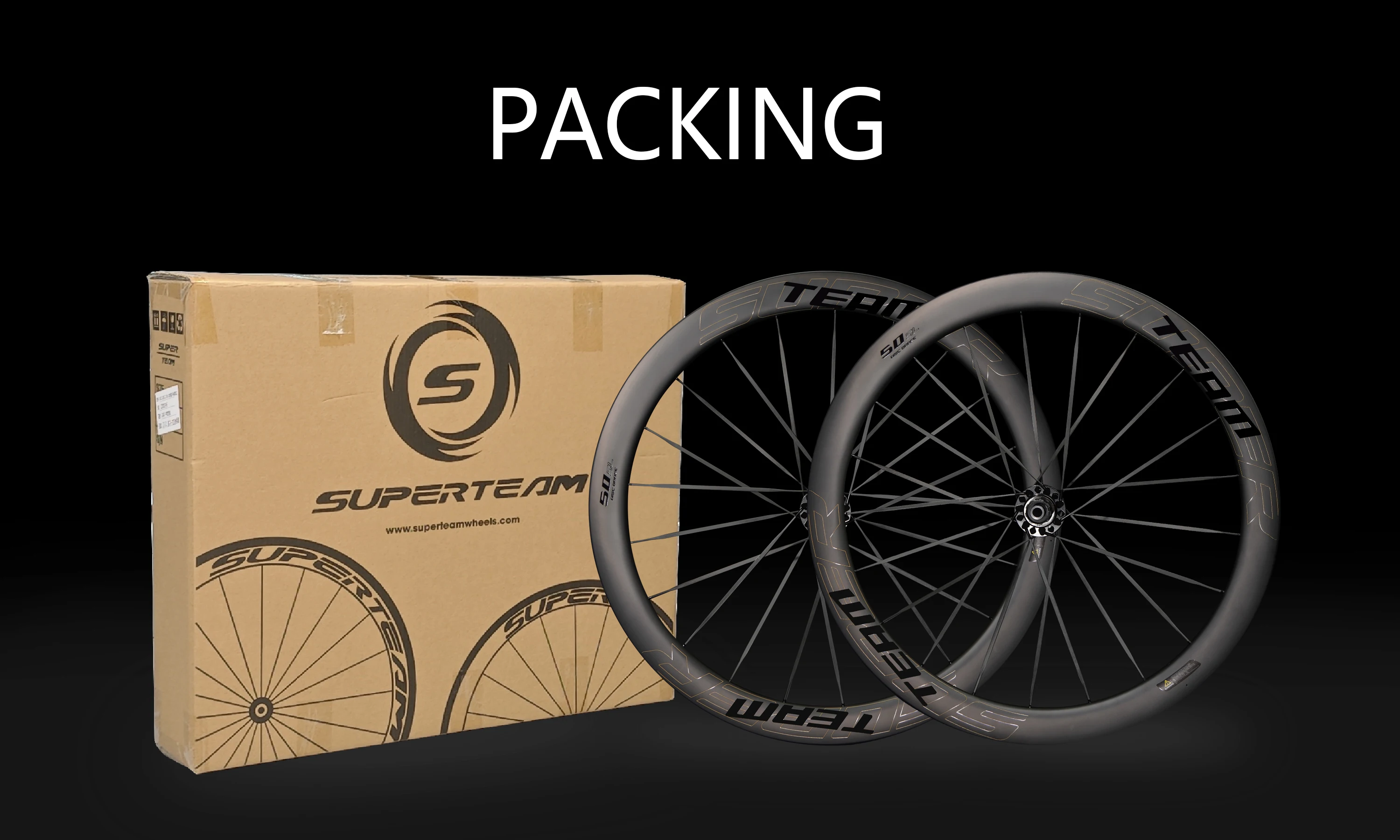 SUPERTEAM S All Carbon Laufradsatz UCI 700C Tubeless Scheibenbremsräder Carbon Speichen Ratsche 36T für HG/XDR Racing Laufradsatz – Detail 12