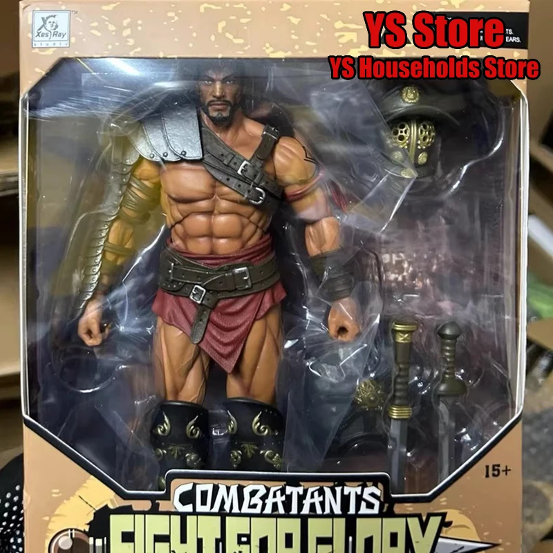 

XesRay 019 Gladiator Combatants Fight For Glory 1/12 Roman Warrior Medocus Action Figure Shield Helment Ornament 6" Soldier