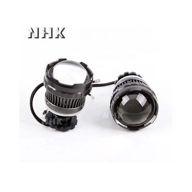 

NHK Third Generation Led High Beam Projector Lens 2.5 Inch 25w 6000K Headlights Threaded Shaft Built-in Demon Eyes Lighting