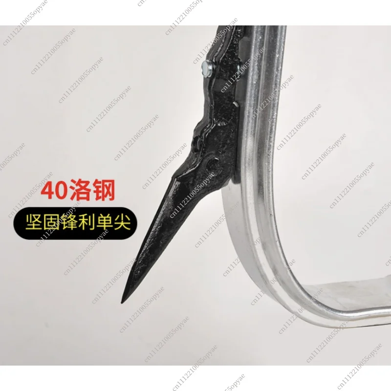 Aluminum Alloy Tree Climbing Tool Picking Foot Buckle Anti Slip Movement Big Crutch for Gardening Harvest