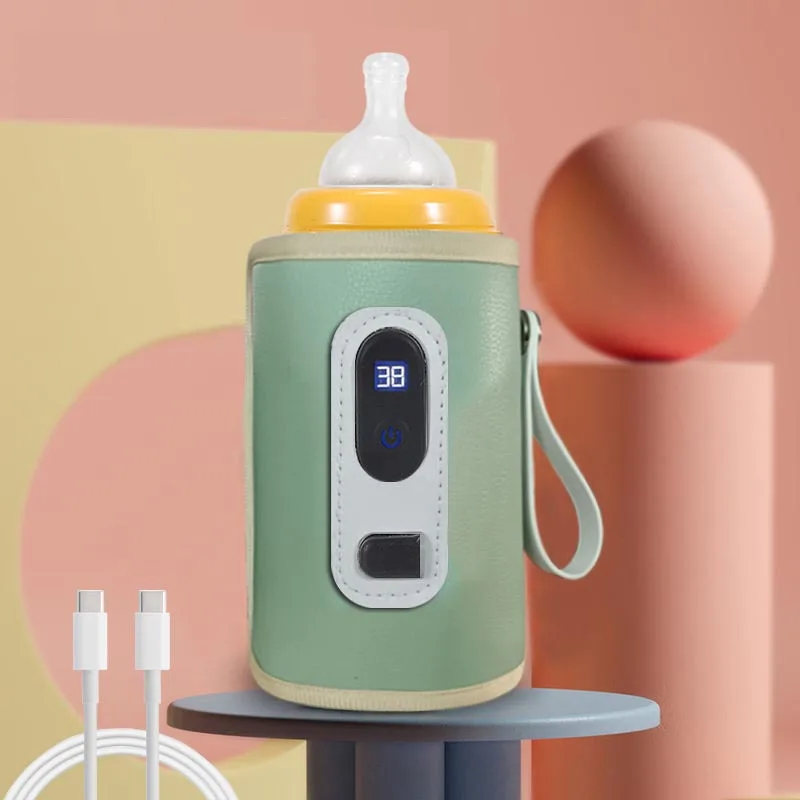 Easy Usb Charging Heating Bottle Warm Water Milk Heater for Baby Outdoor Feeding Milk Bottle Warmer