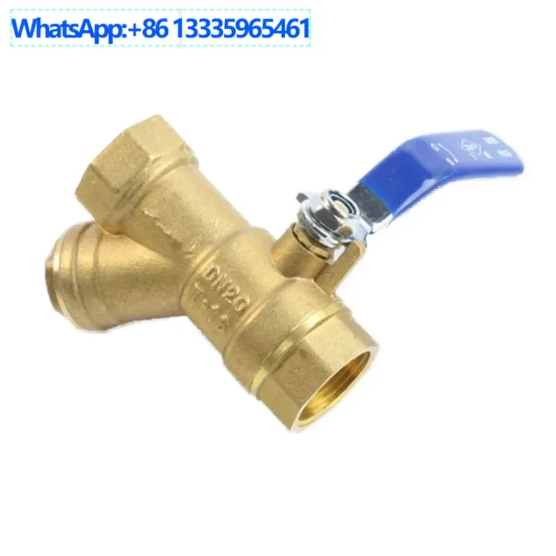 2 uds TK600 válvula de bola de cobre de una pieza KITZ válvula de bola de hebilla de rosca de latón central filtro tipo y