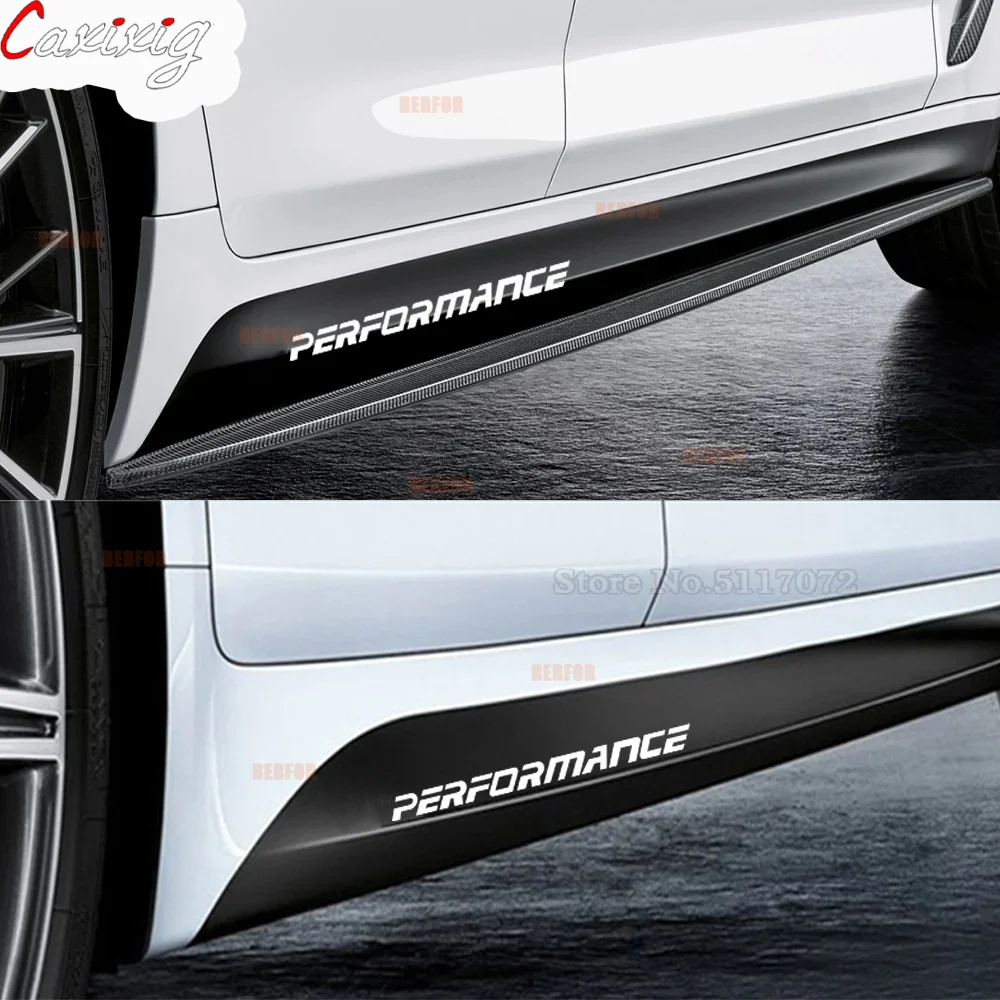 M Performance Door Side Skirt Hood Sticker Decal For BMW Series 1 F30 E90 G20 E60 F11 E46 X1 F31 F10 X3 F25 X5 F15 F48 X6 E71