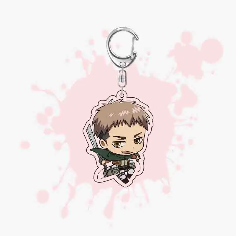 Jeu Shingeki No Kyojin/Attack on Titan Levi Ackerman Eren Jaeger Cosplay, Double Face Acrylique Pendentif Keychain, Ambitus Anime