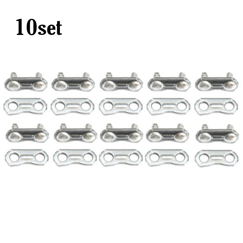 Stainless Steel Joiner For 325 058 Chain Joining Preset+Tie Straps Accessories Chainsaw Chain Link 10 Sets Useful