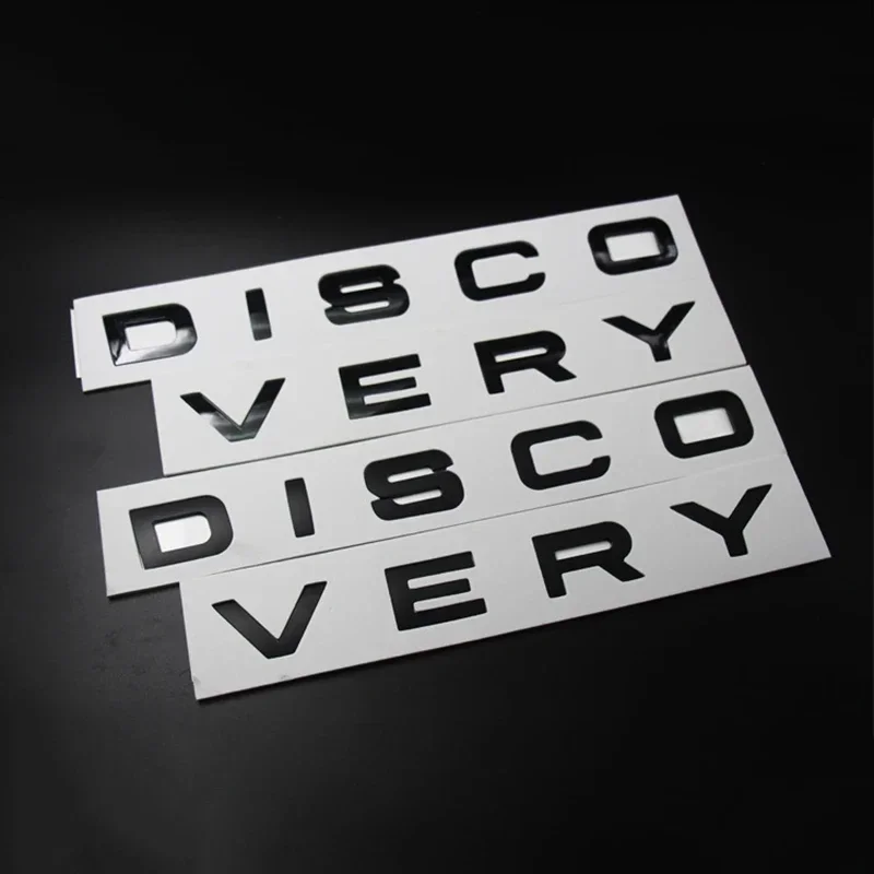 3D ABS Logo Discovery Emblem Letters Car Front Bonnet Logo Badge For Land Rover Discovery Sport Sticker 2 3 4 5 Accessories