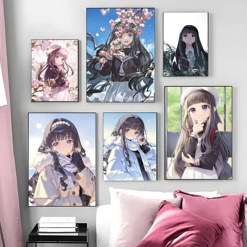 Tomoyo Daidouji Anime C-Cardcaptor S-Sakura Poster Art Sticky Wall Waterproof Home Living Room Bedroom Bar Aesthetic Decoration