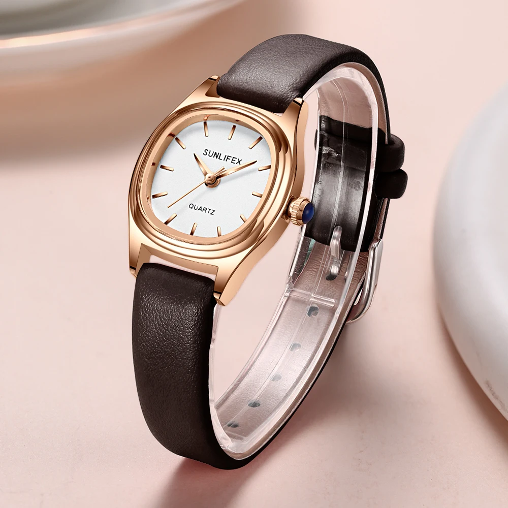 Sunlifex orologi da donna stile retrò per orologi di moda coreani aziendali