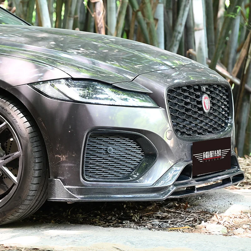 

Carbon Fiber Front Lip For Jaguar XFL X260 2021 2022 2023 Front Chin Small Surround Accessory
