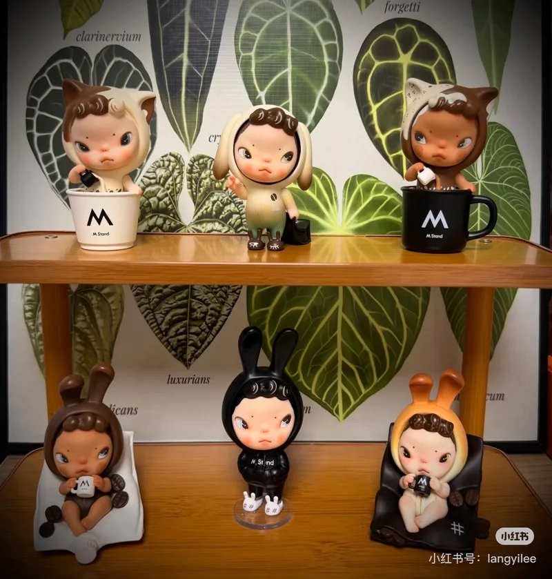 New Authentic Sooya M Stand Coffee Series Blind Box Cartoon Figurines Collection Mystery Box Toys Decoration Adult Kids Gift