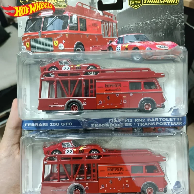 새로운 오리지널 핫휠 카 컬쳐 트랜스포트 플릿 시리즈 자동차 모델 1/64 Flf56 페라리 250 토요타 Ae86 리칸 합금 모델 선물