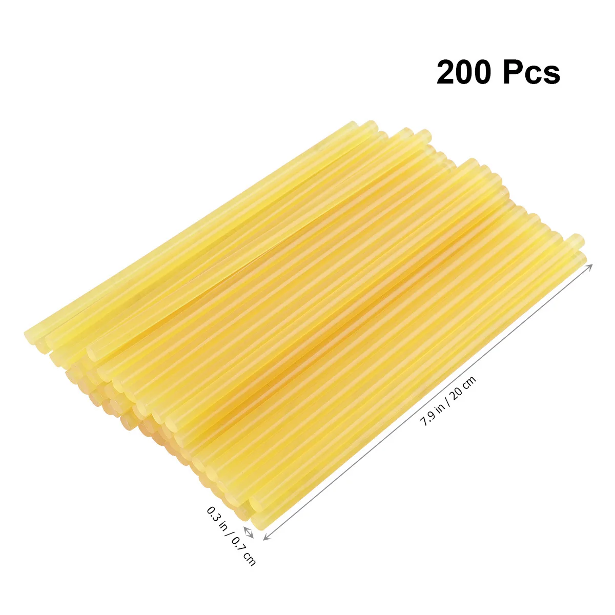 

100Pcs Hot Melt Glue Sticks Cuttable Strong Adhesive Safe Transparent for Wood Metal Glass Craft Hot Melt Sticks