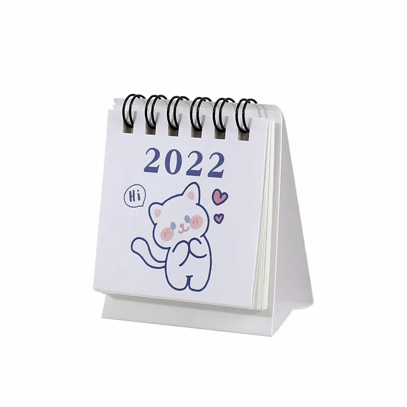 Mini Desk Calendar, Animal Kawaii Desk Calendars, Creative Cute Decoration Stationery, School Supplies, Office Supplies