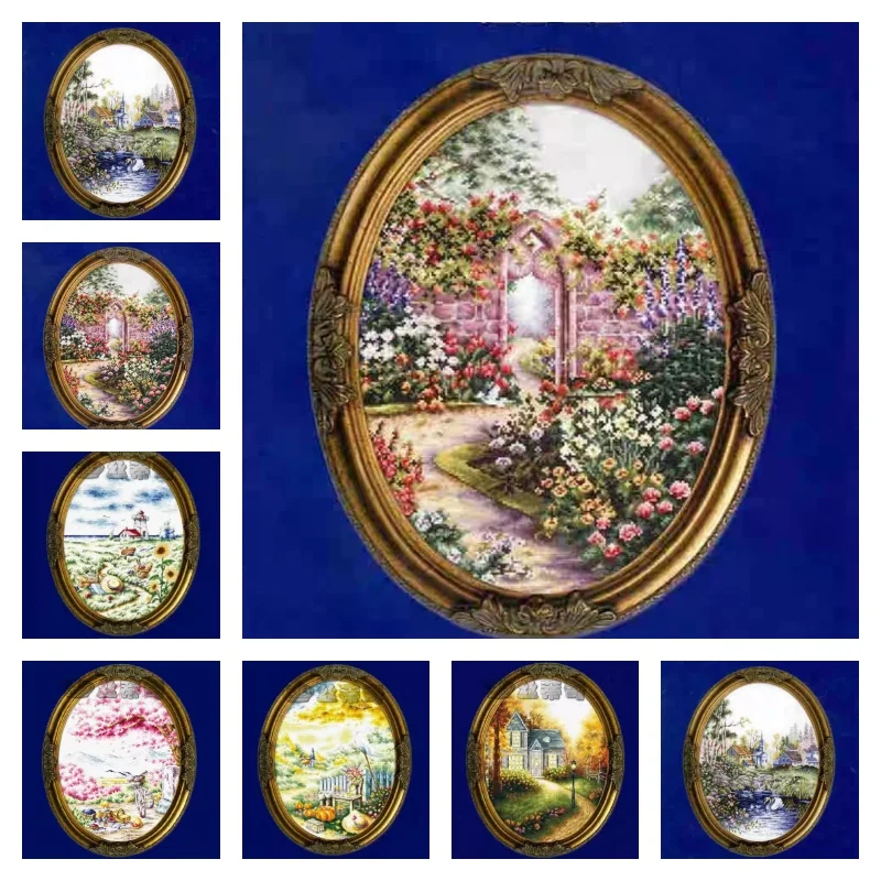 Dome120422 Homefun Cross Stitch Kits Package Greeting Needlework Counted  Kits New Style Joy Sunday Kits Embroidery Cross-stitch