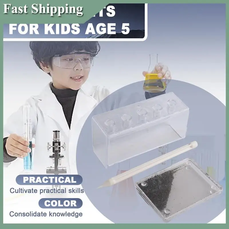 -WSFS Kids Electricity Circuit Learning Kit Physics Experiment Kit Basic Educational ABS Electricity Magnetism Learning Tool