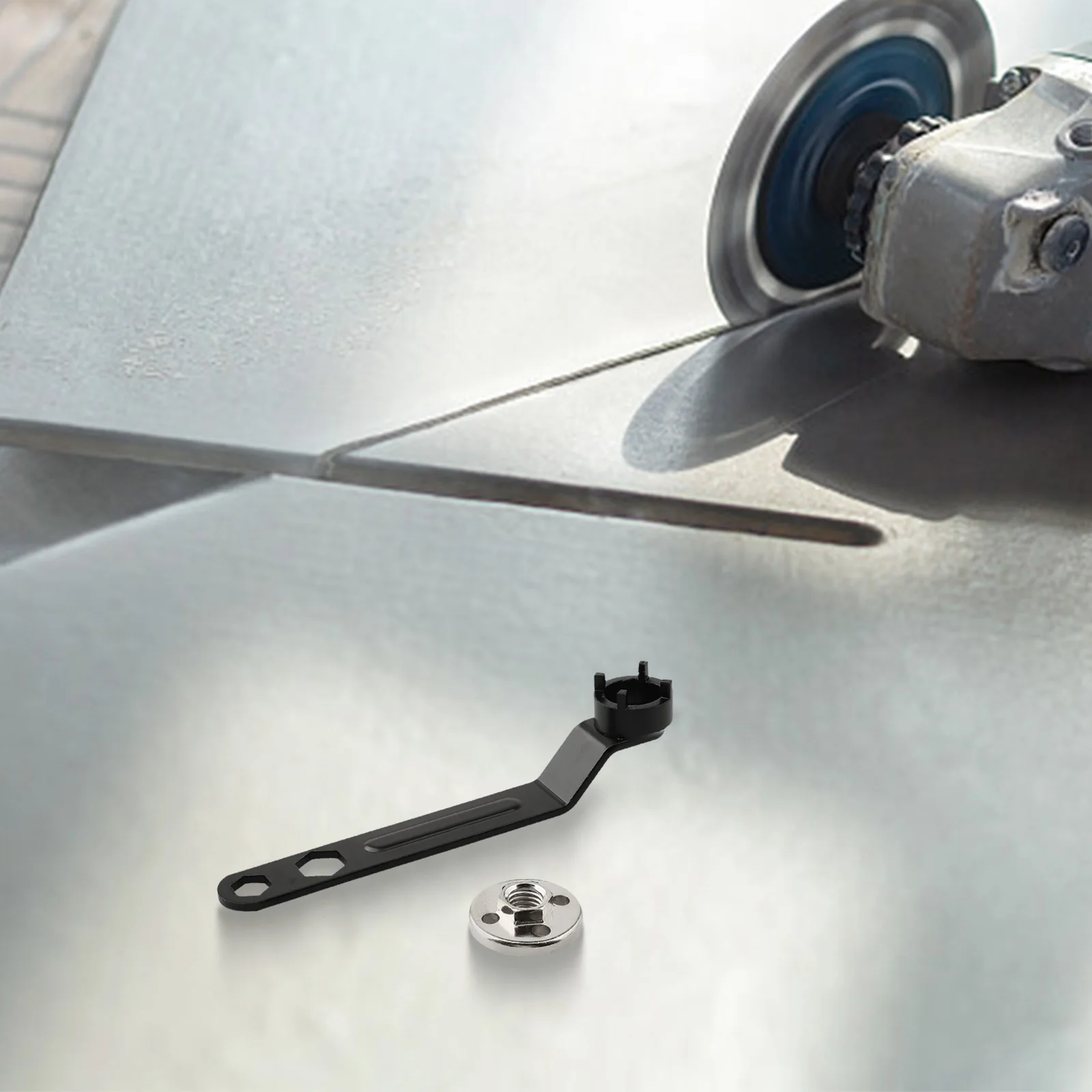 Angle Grinder Four-Claw Dual-Purpose Wrench Set Key Four-Claw Angle Wrench  150mm Size Angle Grinder Dual-Purpose Wrench