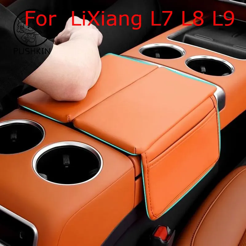 For Leading Ideal LiXiang 2024 2023 L6 L7 L8 L9 Protective Sleeve Of Central Control Armrest Box Stores Storage Bag Accessories