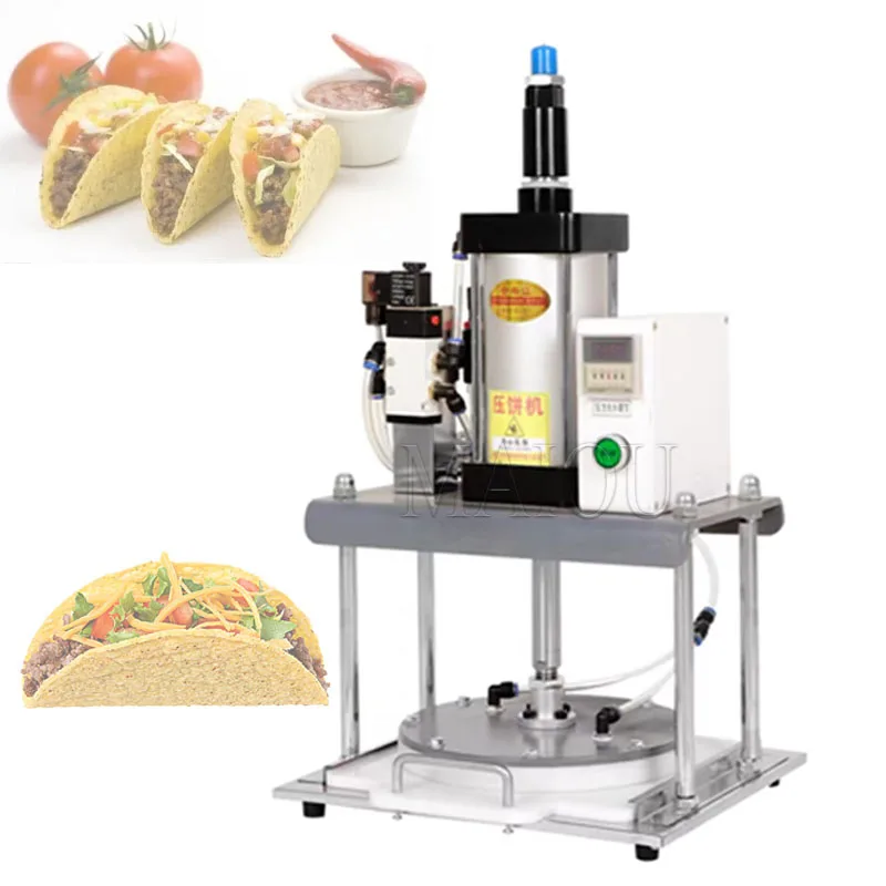 

Pneumatic Dough Press Machine Roti Chapati Flat Pancake Tortilla Making Machine With Different Pan Size