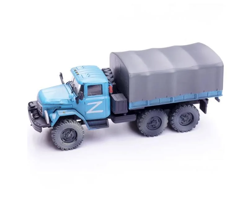 1/72 New Arrival Special Offer Die-cast Metal Russian ZIL-131 Truck Model Furniture Display Collection Toys Children Military