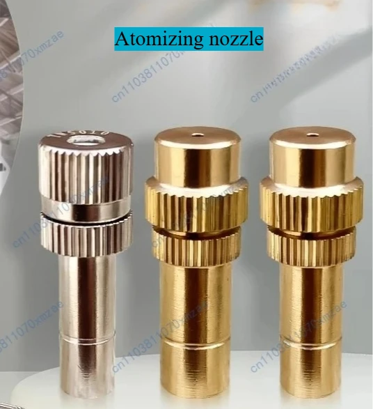 

10pcs 6mm 8mm Low Pressure Fine Atomizing Nozzle 0.15~0.8mm Brass Sprayer Irrigation Disinfection Cooling Atomizing Nozzle