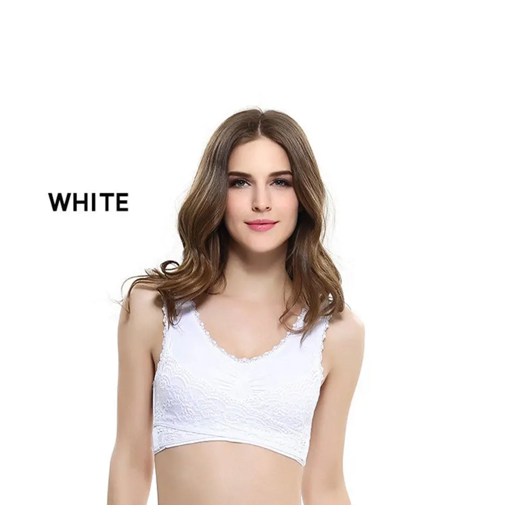 

1Pcs Seamless Sports Bra Wrapped Chest Yoga Fitness Stretch Breathable Camisole Underwear for Women Size M White