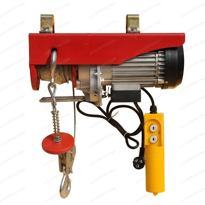 Micro Electric Hoist 220V Household Crane Hoist Small 1 ton 0.5 Ton Decoration Winch Lifting Crane