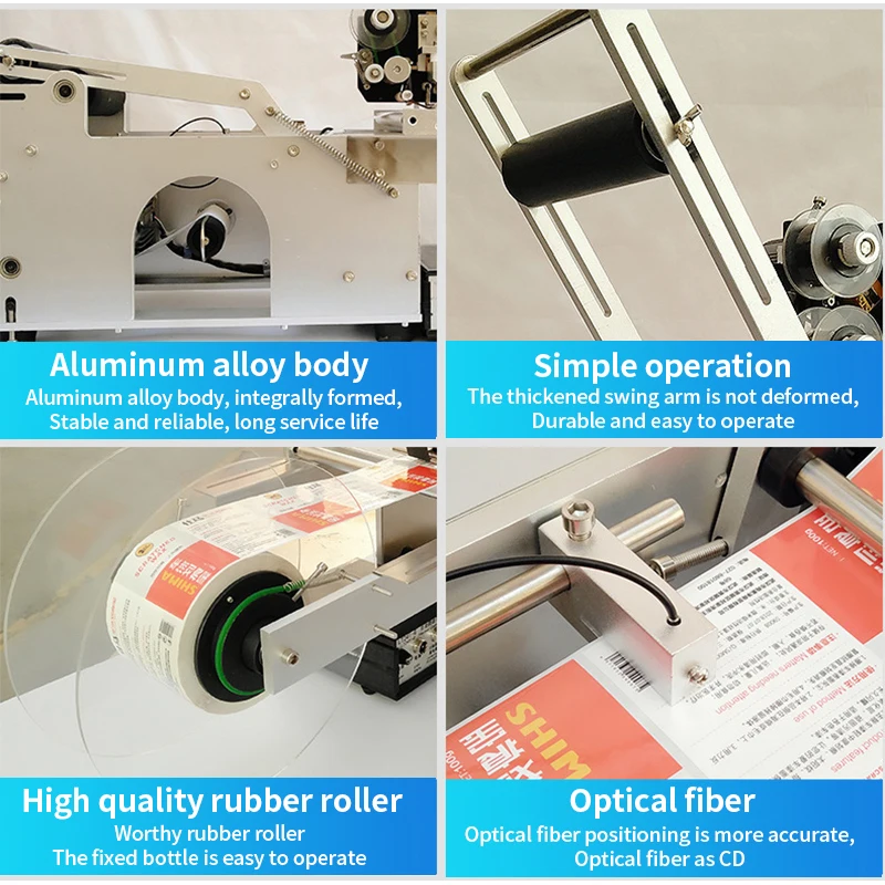 

LYBGACNC Полуавтоматическая LT-50D машина для маркировки круглых бутылок, версия из алюминиевого сплава, код, дата, оборудование для принтера