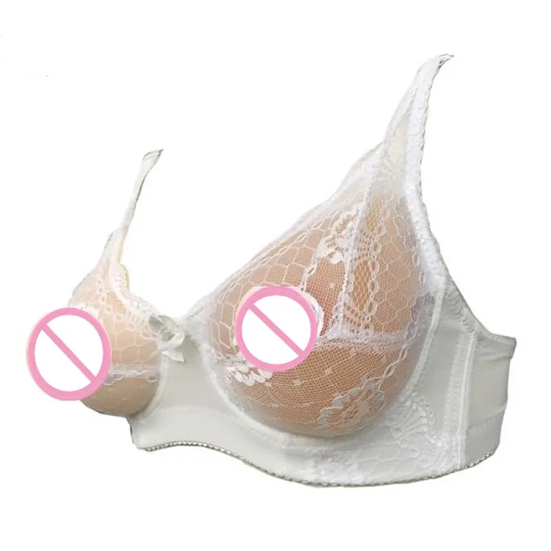 Bra Realistic Silicone Fake Boobs Tits Meme Breast From with Bra Boobs Chest For Crossdresser Shemale Transgender Drag Queen