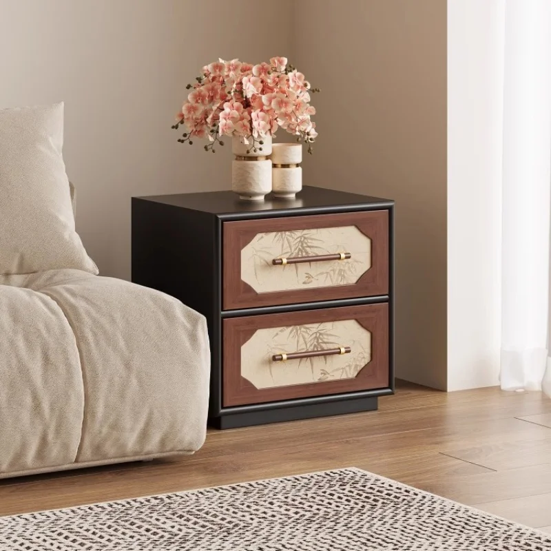 طاولة بجانب السرير من الخشب الصلب، منضدة متينة، أثاث غرفة نوم مصنوع يدويًا، حامل ليلي يدوم طويلاً، ديكور داخلي للمنزل #4