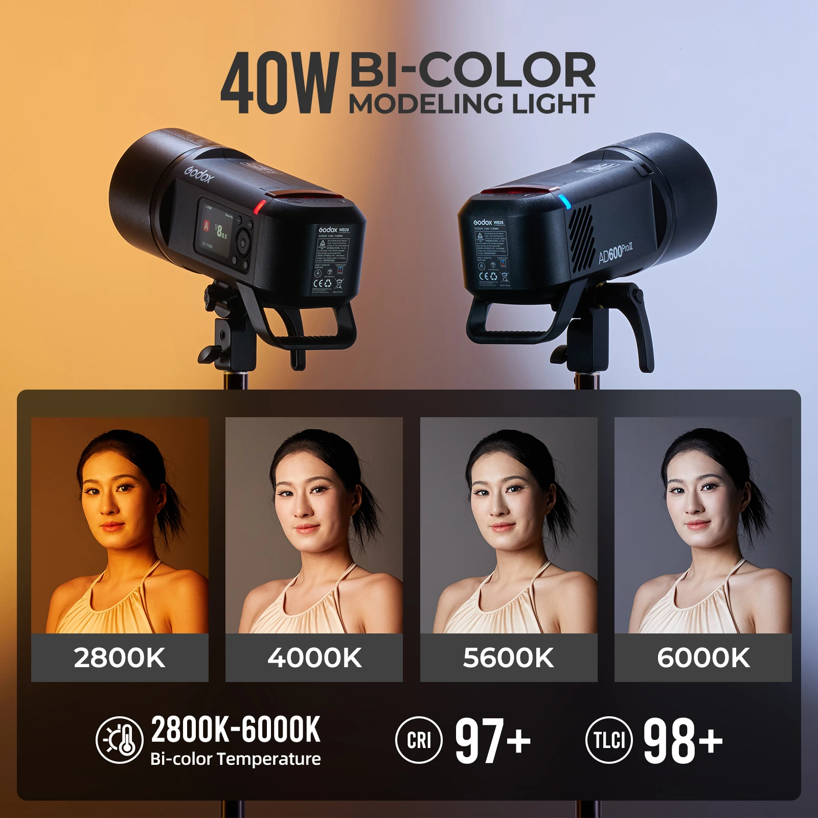 GODOX AD600PROII 600W All-in-One Outdoor Flash TTL HSS Built-in Li-on Battery 2.4G Wireless X System Strobe Light AD600PRO II