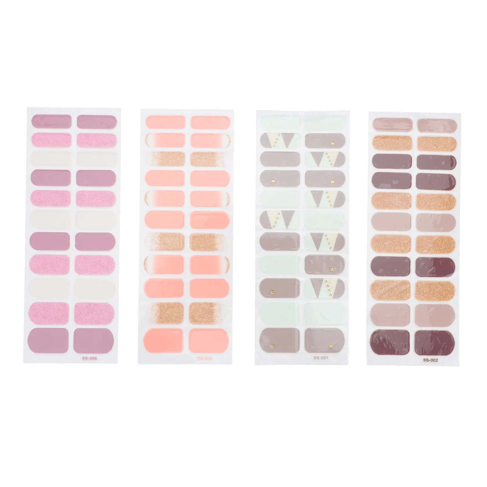 

4 листа наклеек для ногтей, стикеры для нейл-арта, маникюра, гель-лака, декоративные наклейки для ногтей, безопасные для кожи, для DIY, скрапбукинга, телефонов, открыток