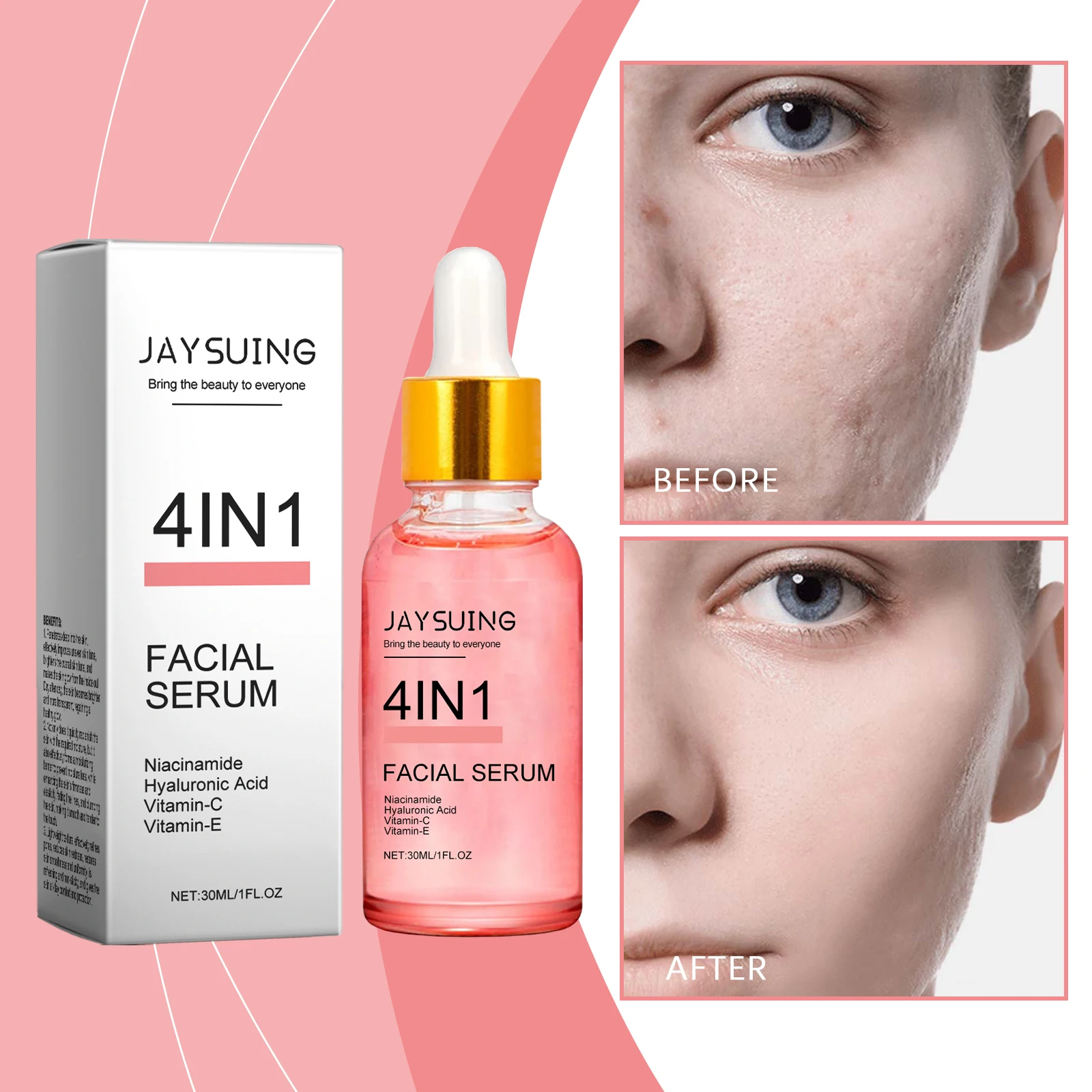 

Jaysuing Four in One Niacinamide Extract Gentle Nourishing and Lustre Enhancing Skin Color Niacinamide Brightening Extract