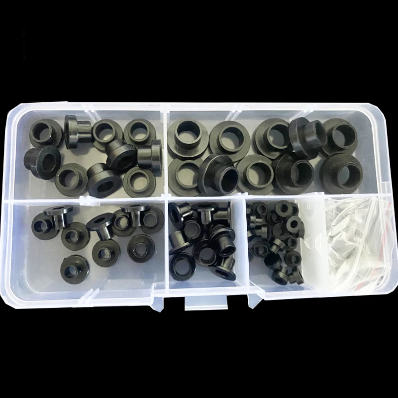 T-Typ-Unterlegscheibe, Nylon-Transistor-Dichtung, The Step T-Typ-Kunststoff-Unterlegscheibe, Schwarz, Weiß, Isolierung, Abstandshalter, Schraubengewinde-Schutz-Set – Detail 8