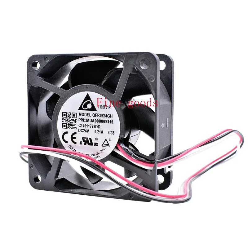 Brand new original qfr0624gh 6cm 6025 60mm fan 60x60x25mm dc24v 0.21a cooling fan suitable for Deita server inverter