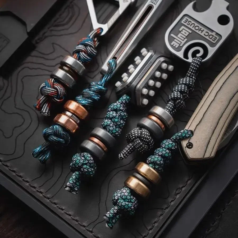 2026 Panic Wild Old Blacksmith Resistance RES Knife Pendant Rope Pendant Tail Pendant Buckle Pendant Edc Pendant DIY