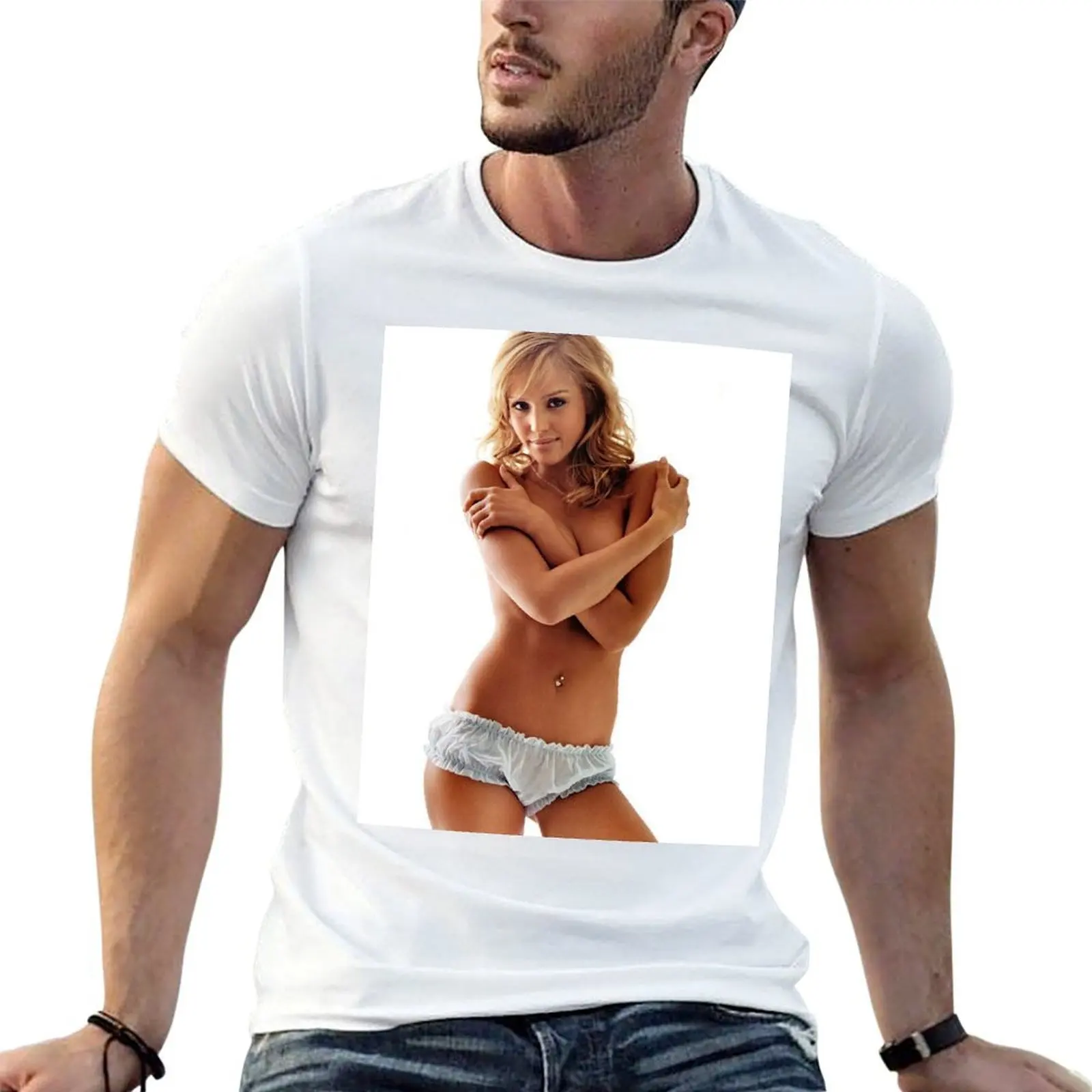 

Jessica Alba T-Shirt man t shirts for men casual man t shirt cotton man t shirt graphic T-shirt