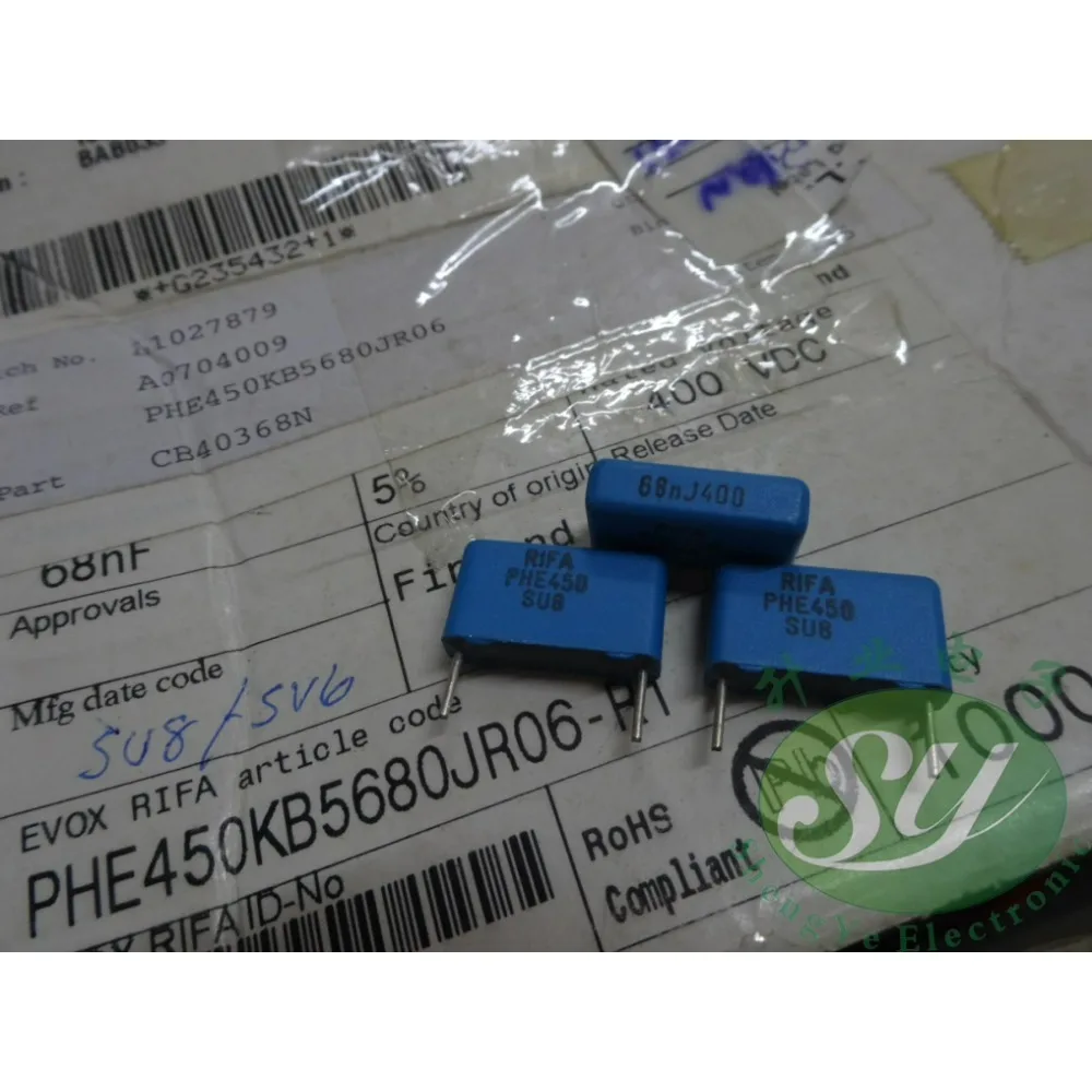

20PCS PHE450 0.068uf/400v 68nf 683 brand new 15mm film capacitor PHE450KB5680J