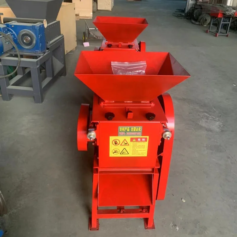 

(Customized for sea shipping) Export peanut and walnut crushing machine, small oil mill soybean flattening machine, crop wheat a