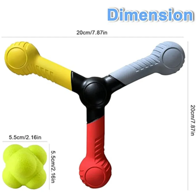 New Reactive Catch Trainer For Improving Hand-Eye Coordination & Speed Reaction Speed Training Stick Baseball Boxing Reflex