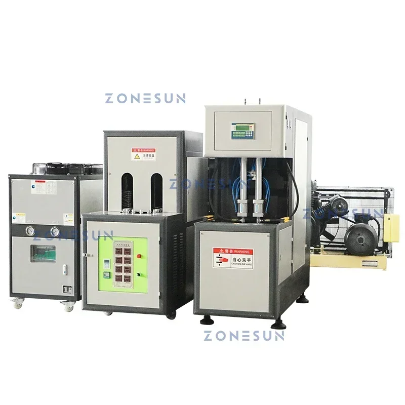 ZONESUN ZS-SBMM1 Macchina per stampaggio a soffiaggio per bottiglie di plastica Creatore di contenitori cavi elasticizzati per bottiglie di bevande e cosmetici