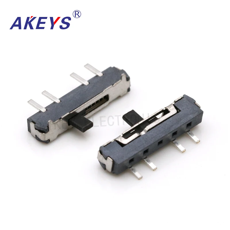 MSKT-13D18 Handle 2MM  MINI slide switch 4P3T SMD SMT 4 pin 3 position side slide mini toggle switches